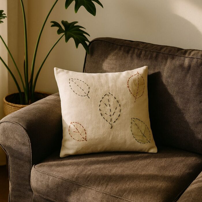 CUSHION COVER ECO PRINT